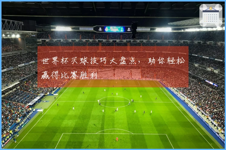 世界杯买球技巧大盘点，助你轻松赢得比赛胜利
