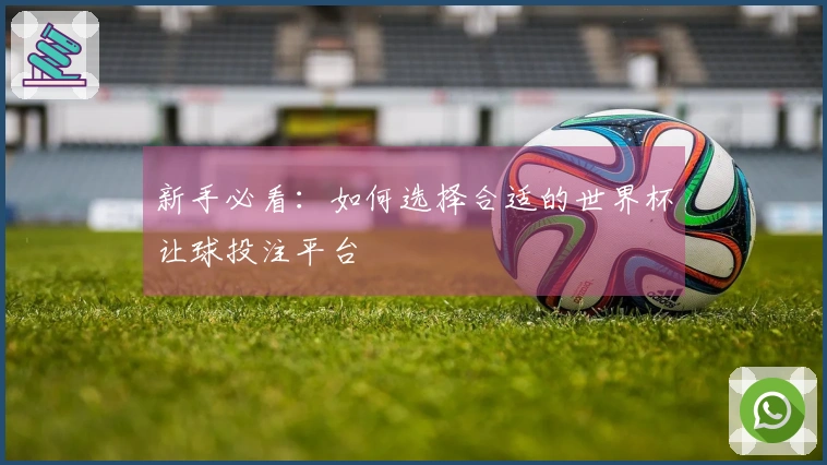 新手必看：如何选择合适的世界杯让球投注平台